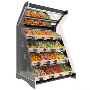 现代超市货架 水果 蔬菜